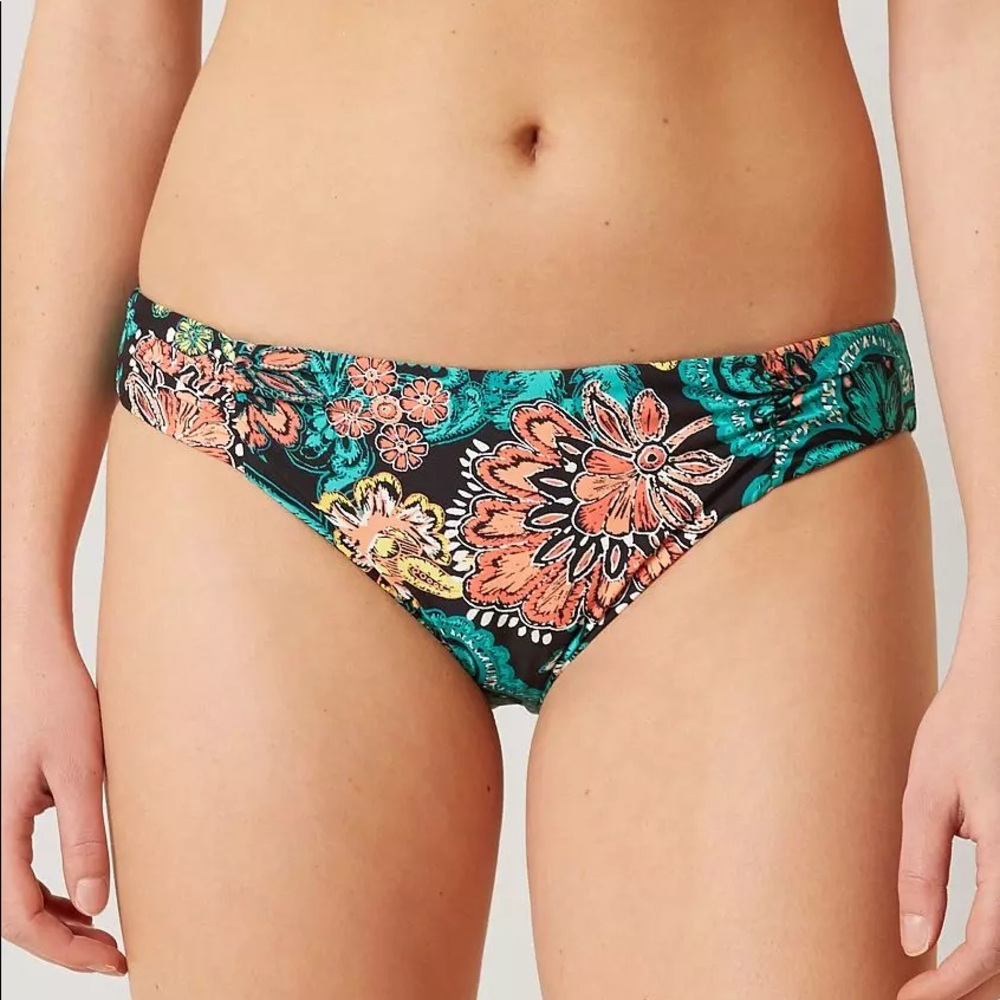 Splendid floral reversible bikini bottom size small